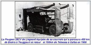 BISKRA - PEUGEOT A COURROIES - 1908